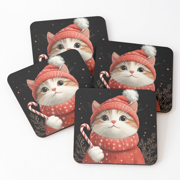 Item preview, Adorable Christmas Cat designed and sold by vladocar.