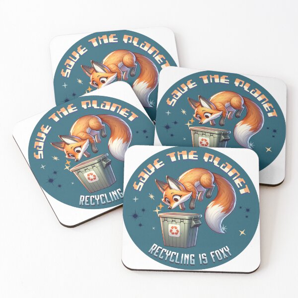 Item preview, Recycling is Foxy Save the Planet Fox designed and sold by PG Illustration.
