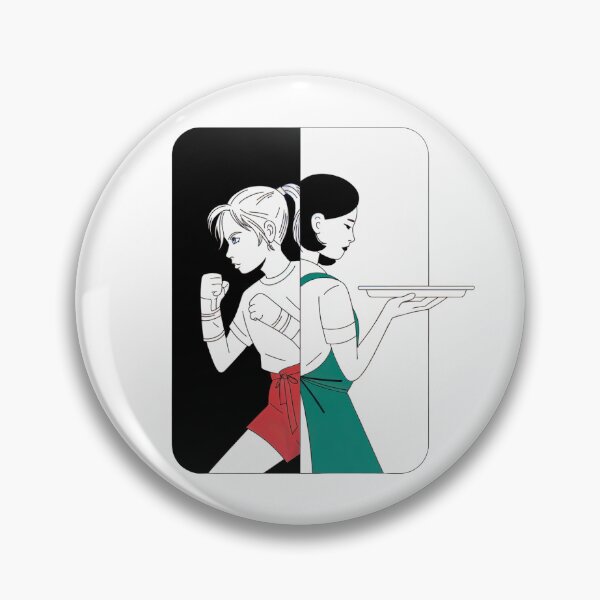 Item preview, Two faces sportswomen women calm and angry designed and sold by Newhyperion.