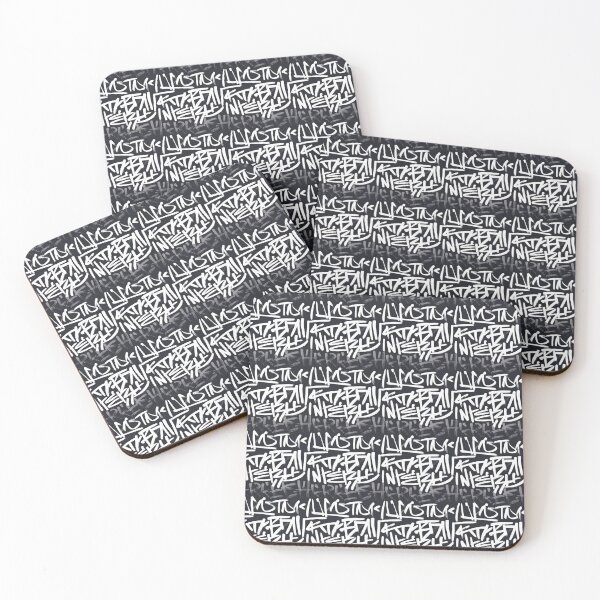Item preview, lettering pattern illustration black and white background designed and sold by paratynka.