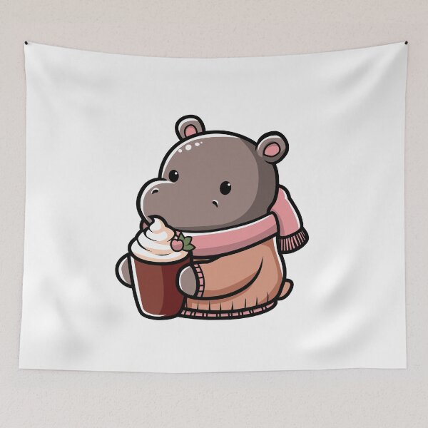 Item preview, Cozy MOO deng  Sipping Hot Cocoa - T-Shirts & Stickers Design designed and sold by CreativeTomb.