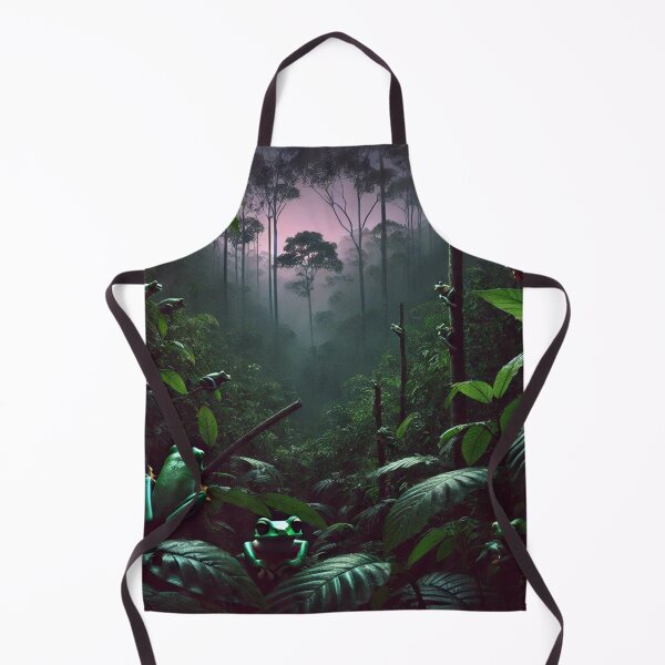 Item preview, Tree Frogs at Dusk - Tropical Forest Twilight designed and sold by NocturnalNook.