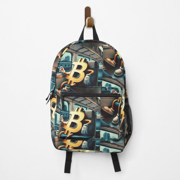 Item preview, Chill Bitcoin Character on Train - Cryptocurrency designed and sold by mkzmerch.