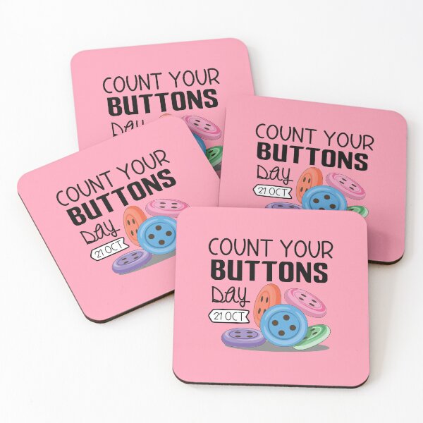 Item preview, 21 October Count Your Buttons Day - Wacky Holidays designed and sold by ChemicalXShop.