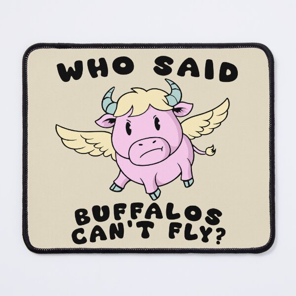 Item preview, Who Said Buffalos Can’t Fly? designed and sold by FlashCraft Design.