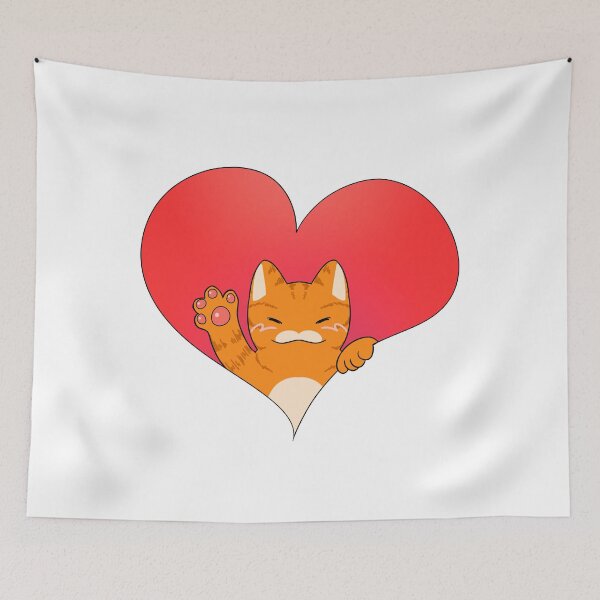Item preview, Hello Heart Cat designed and sold by Vettin-Arts.