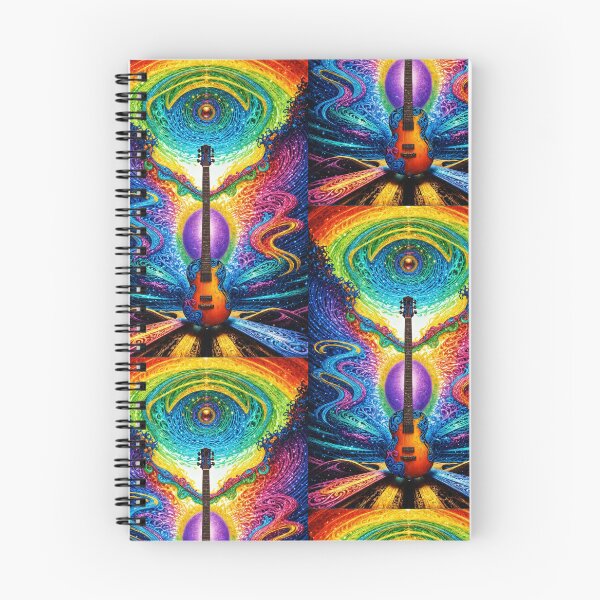 Artikelvorschau, Psychedelische Gitarre mit kosmischen Vibes - Farbenfrohes Musikkunstdesign entworfen und verkauft von Cherry-Cat.