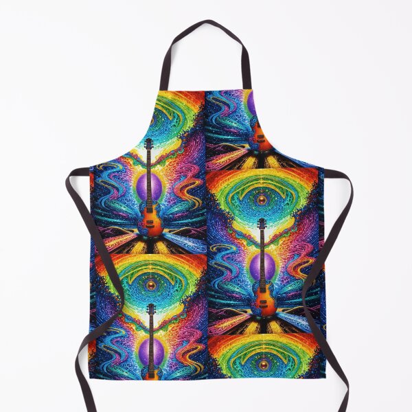 Artikelvorschau, Psychedelische Gitarre mit kosmischen Vibes - Farbenfrohes Musikkunstdesign entworfen und verkauft von Cherry-Cat.