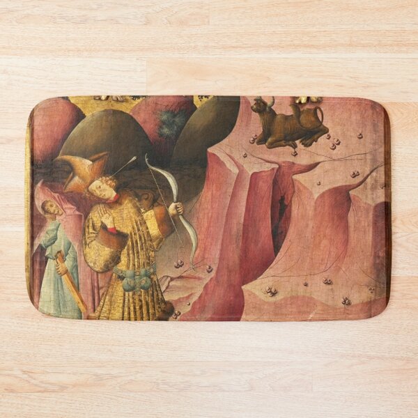 Item preview, Altarpiece of Saint Michael medieval Christian art designed and sold by Vintage Designs +.
