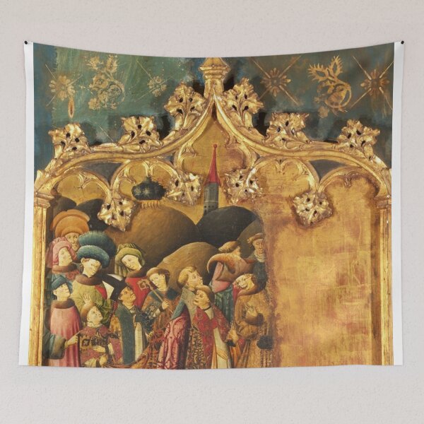 Item preview, Altarpiece of Saint Michael (right side panels) medieval christian art designed and sold by Vintage Designs +.