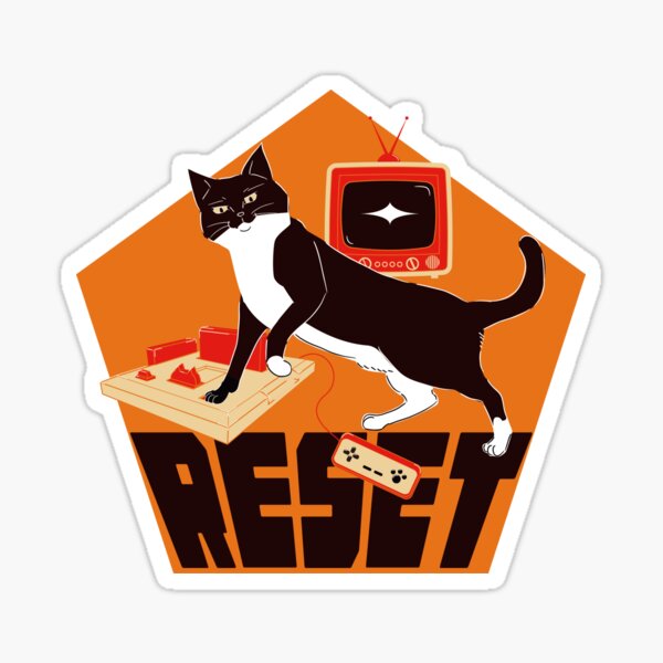 Cat-astrophic save Sticker