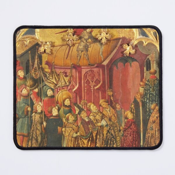 Item preview, Altarpiece of Saint Michael saints and angels Medieval art designed and sold by Vintage Designs +.