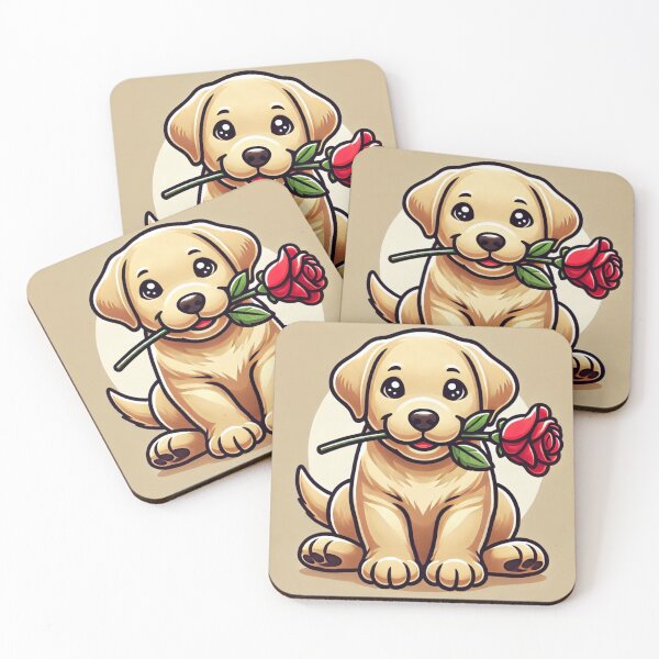 Item preview, Cute Labrador with flower designed and sold by FifyShop09.