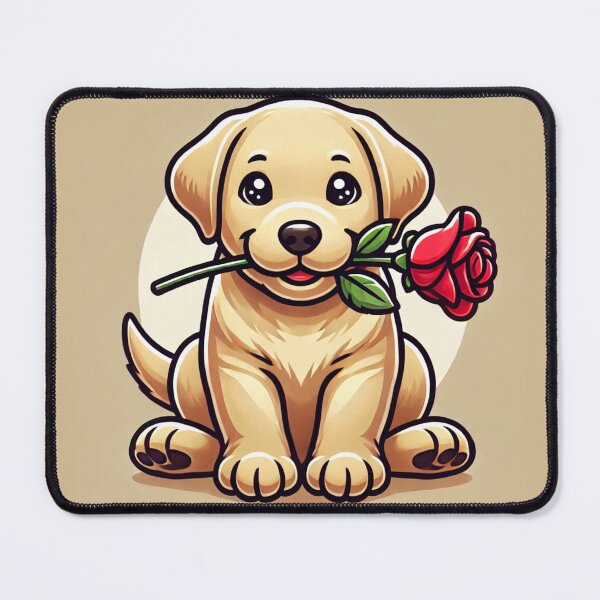 Item preview, Cute Labrador with flower designed and sold by FifyShop09.