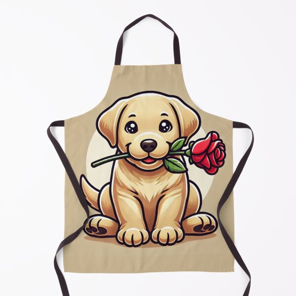 Item preview, Cute Labrador with flower designed and sold by FifyShop09.