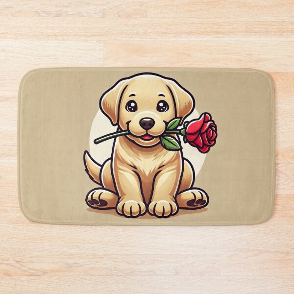 Item preview, Cute Labrador with flower designed and sold by FifyShop09.