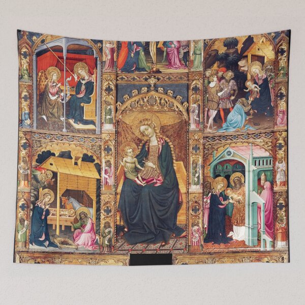 Item preview, Altarpiece of the Virgin Medieval art designed and sold by Vintage Designs +.