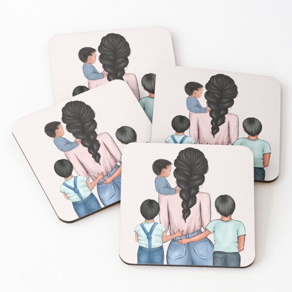 Item preview, Mother with 3 sons designed and sold by anhelinaart.