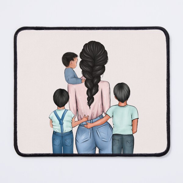 Item preview, Mother with 3 sons designed and sold by anhelinaart.