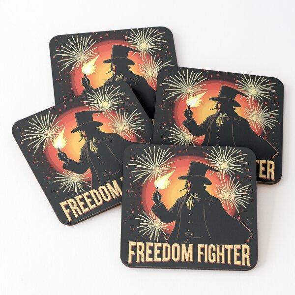 Item preview, Freedom Fighter Guy Fawkes Fireworks Art designed and sold by Koalangel.