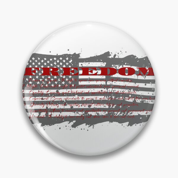 Artikelvorschau, Akronym „Freedom“ mit amerikanischer Flagge entworfen und verkauft von InkdGraphix.