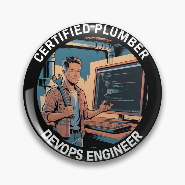 Item preview, Certified Plumber Meets DevOps Engineer designed and sold by Code  Monkeys.