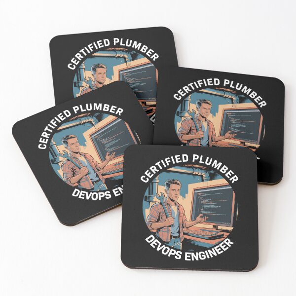 Item preview, Certified Plumber Meets DevOps Engineer designed and sold by Code  Monkeys.