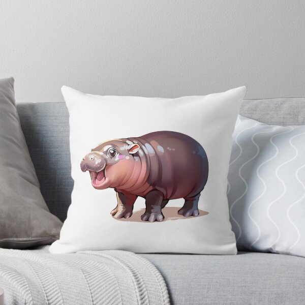 Item preview, Cute Moo Deng Hippo Illustration designed and sold by andasanc14.