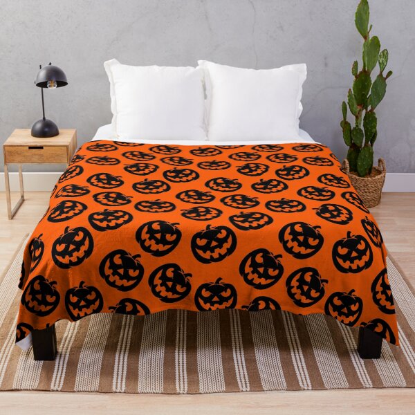 Item preview, Black Goth Pumpkin Head Pattern designed and sold by TQDitty.