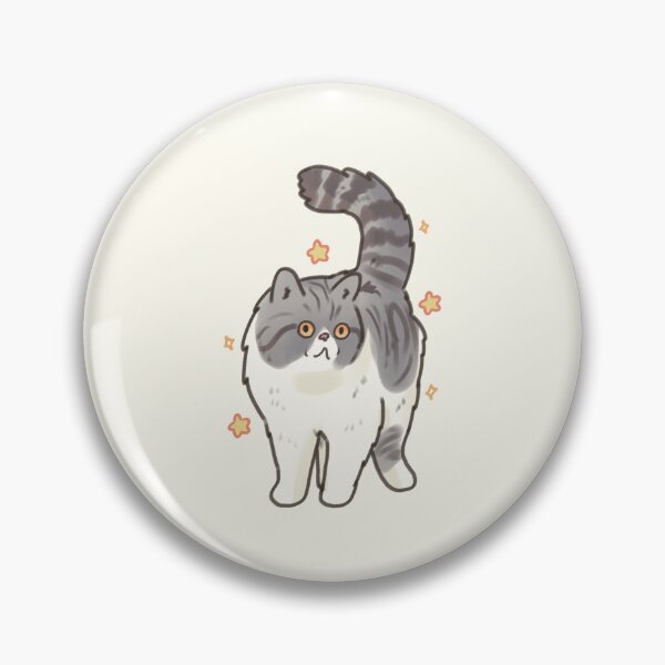 Item preview, Gray and white Exotic Shorthair cat   designed and sold by Artofmayara.