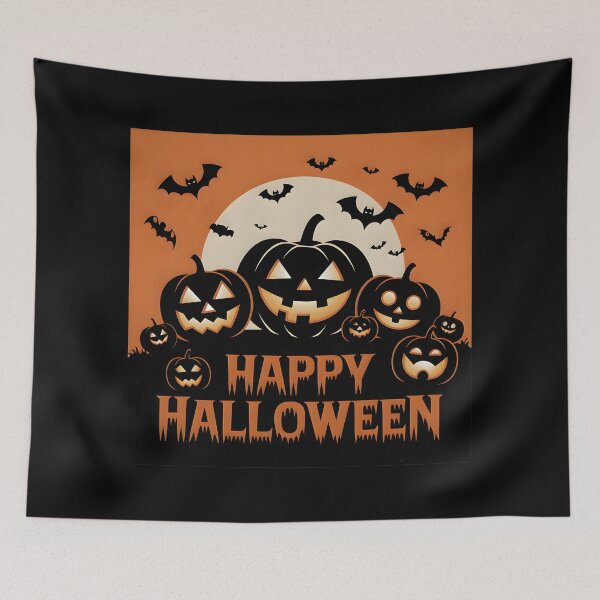 Item preview, Happy Halloween with Scary Pumpkin designed and sold by Ammar Studio.