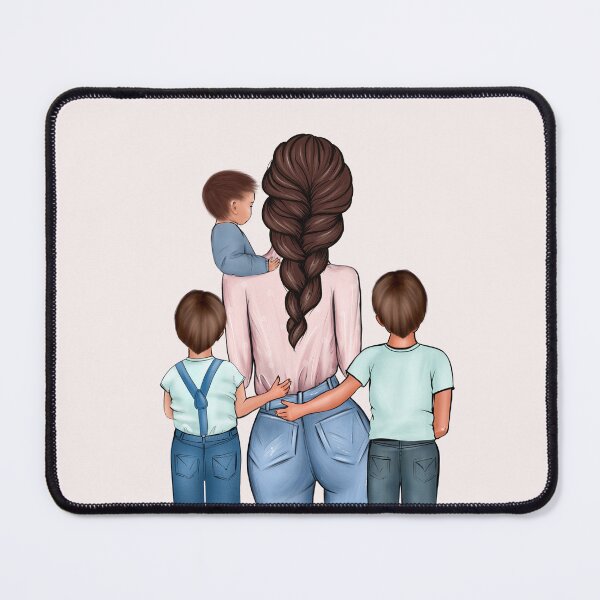 Item preview, Mother with 3 sons designed and sold by anhelinaart.