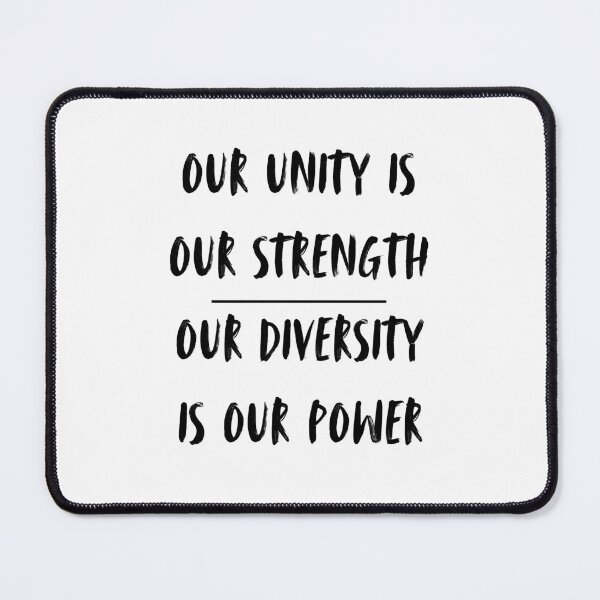 Item preview, Kamala Harris Quote - "Our unity is our strength and our diversity is our power" designed and sold by Winter Widow.