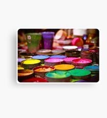 Pots of paint Canvas Print