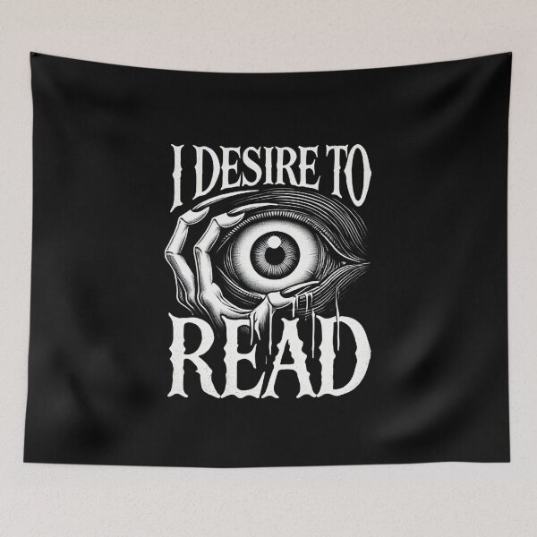 Item preview, Ghostly Reader - Creepy Eye - I Desire to Read designed and sold by GRABAPSHOP.