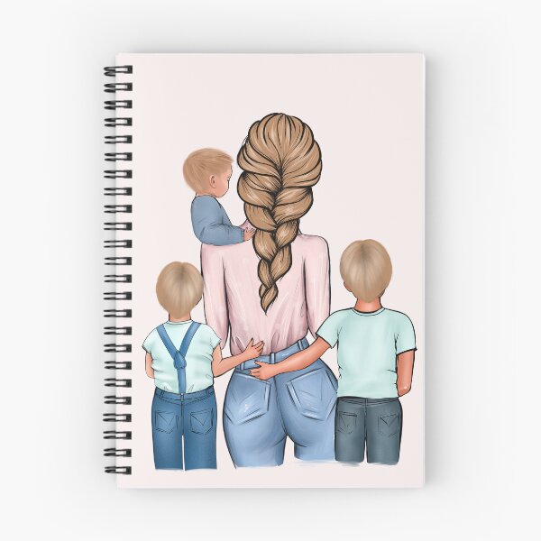 Item preview, Mother with 3 sons, Mother’s Day designed and sold by anhelinaart.