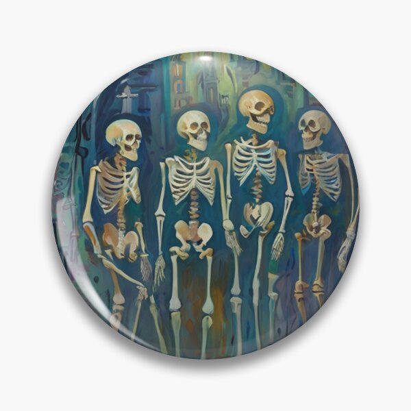 Item preview,  Day of the Dead expressionist art painting designed and sold by Vintage Designs +.