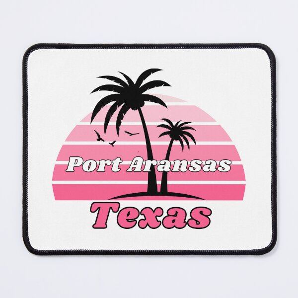 Item preview, Retro Cool Port Aransas Beach Texas Palm Tree at Sunset Souvenirs designed and sold by karmdaf.