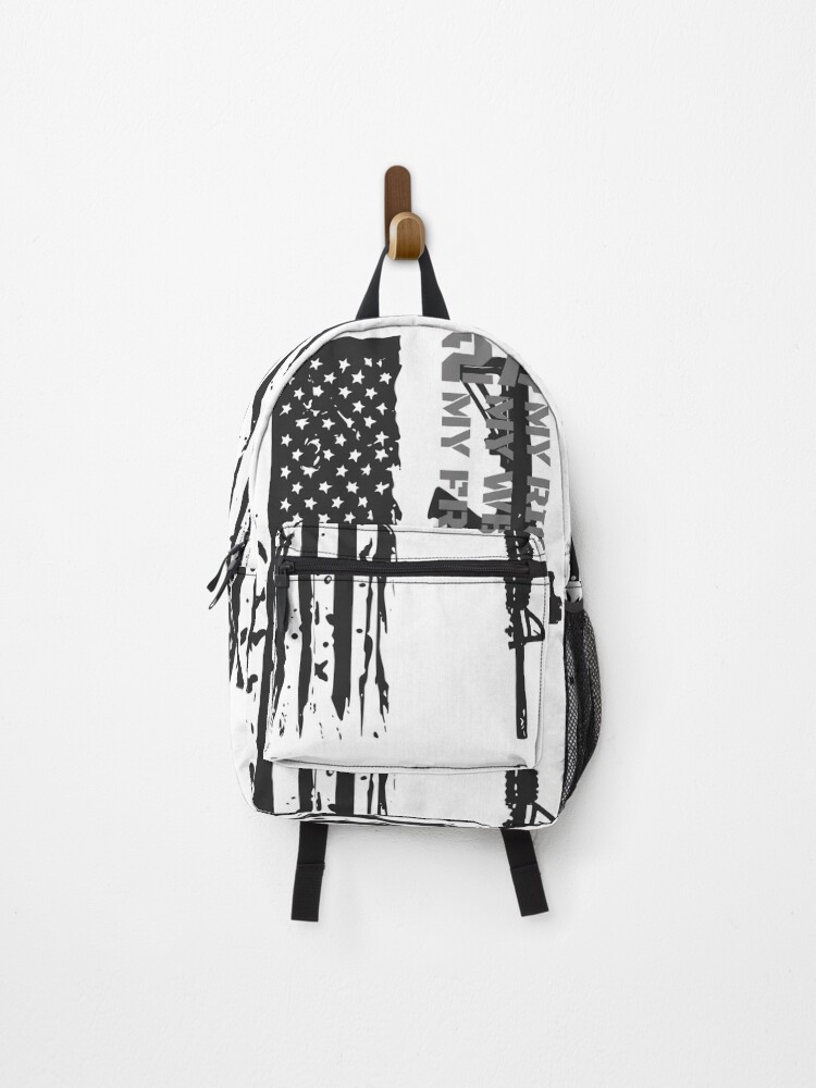 Thumbnail 1 of 3, Backpack, 2nd Amendment - My Rights, My Weapons, My Freedom designed and sold by InkdGraphix.