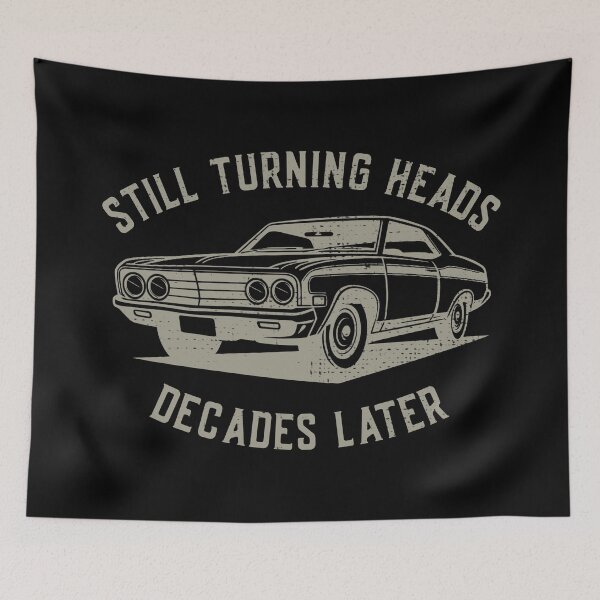 Item preview, Classic Muscle Car Still Turning Heads Vintage Automotive Art designed and sold by Designer-Girl.
