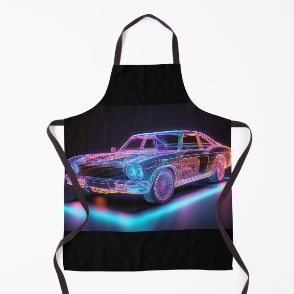 Item preview, Neon Classic Car – Futuristic Vibes designed and sold by RaiyaTees.