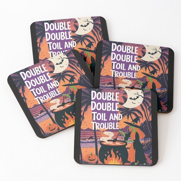 Item preview, Double, Double, Toil and Trouble - Halloween design designed and sold by Rhu Creations.