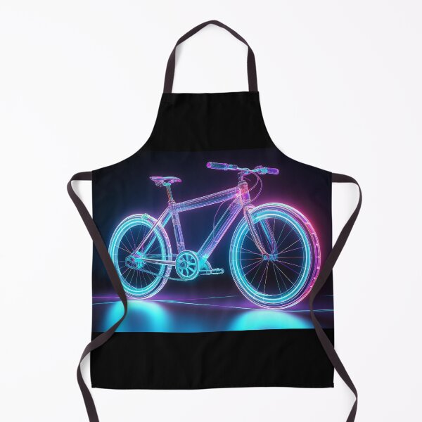 Item preview, Bicicleta futurista de neón – Diseño de arte tecnológico designed and sold by RaiyaTees.