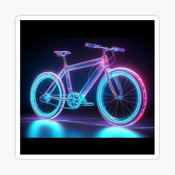 Artikel-Vorschau von Futuristisches Neonfahrrad – Tech Art Design, designt und verkauft von RaiyaTees.