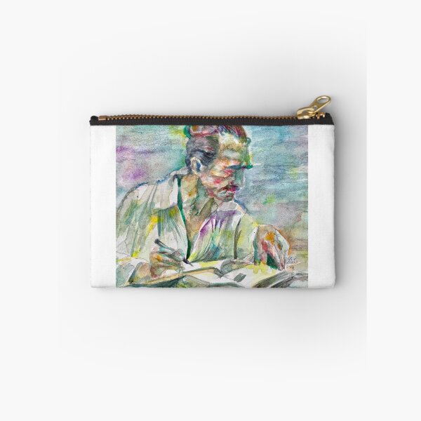 Item preview, NIKOS KAZANTZAKIS watercolor portrait .1 designed and sold by lautir.