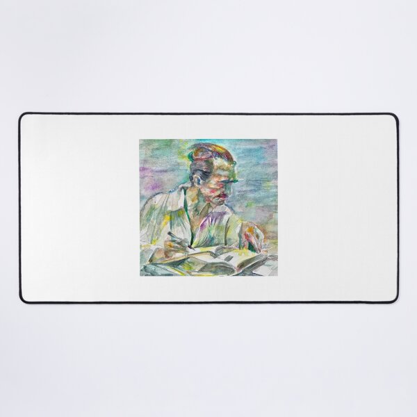 Item preview, NIKOS KAZANTZAKIS watercolor portrait .1 designed and sold by lautir.