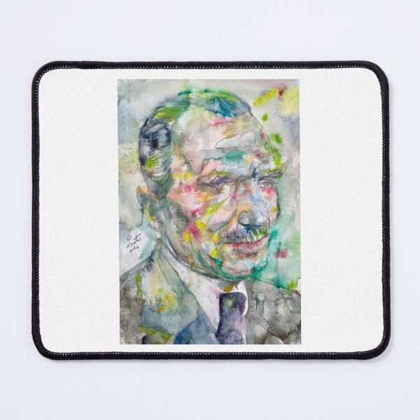 Item preview, NIKOS KAZANTZAKIS watercolor portrait .2 designed and sold by lautir.