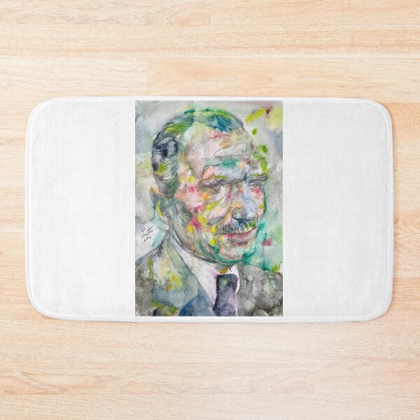 Item preview, NIKOS KAZANTZAKIS watercolor portrait .2 designed and sold by lautir.