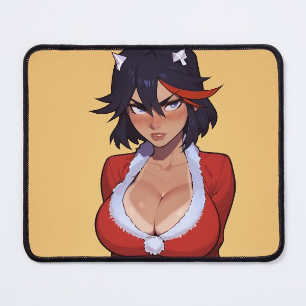 Item preview, Anime Gamer Girl in Christmas Santa Outfit designed and sold by WaifuBrowser.