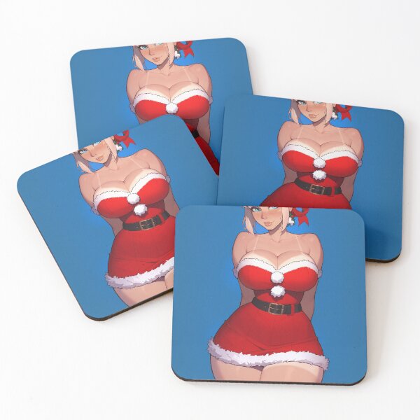 Item preview, Anime Gamer Girl in Christmas Santa Outfit designed and sold by WaifuBrowser.